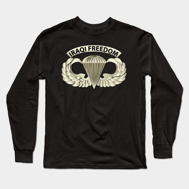 Airborne Badge - Iraqi Freedom Long Sleeve T-Shirt by twix123844